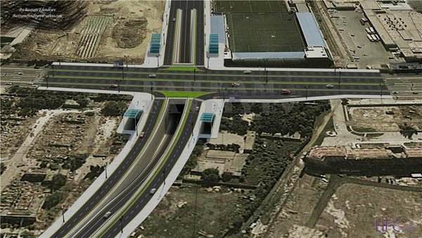 Перед стадионом «Шафа» построят автомобильный туннель [Фото]