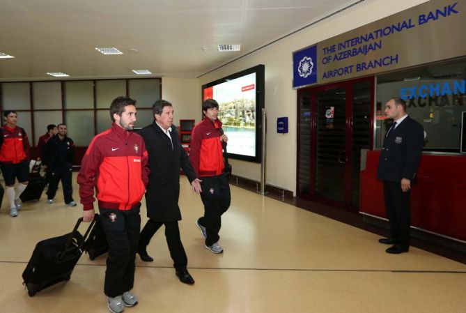 Сборная Португалии в составе с Рональду прибыла в Баку [Фото]