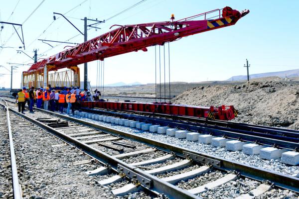 АЖД отчитались о ходе работ на железнодорожной линии Барда-Агдам